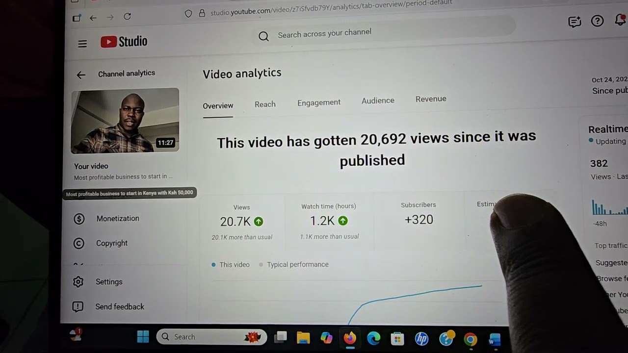 Доход на YouTube за 20 000 просмотров