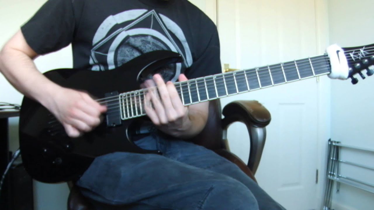 Bleeding Skies - Aigis [Guitar Play through] NEW SONG 2013
