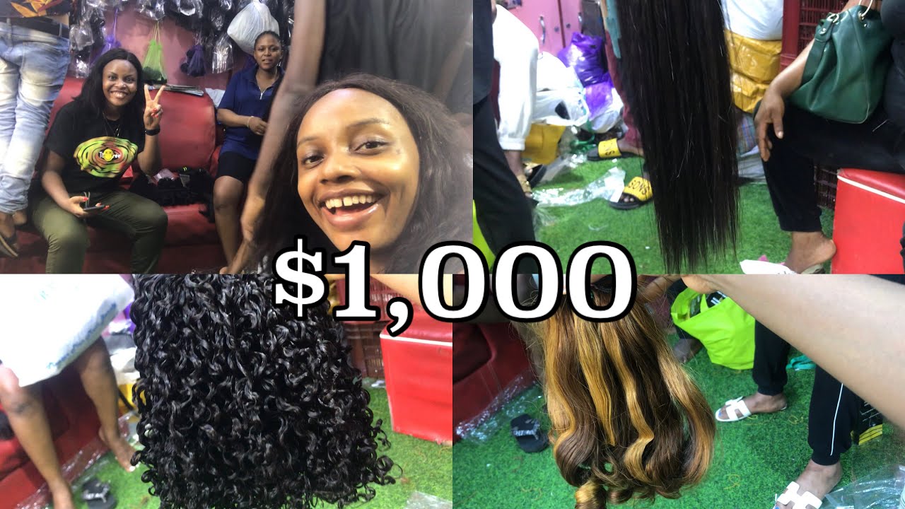 I Spent over 500,000 Naira($1,000) on Buying Human Hair in Balogun Market, Lagos Island!