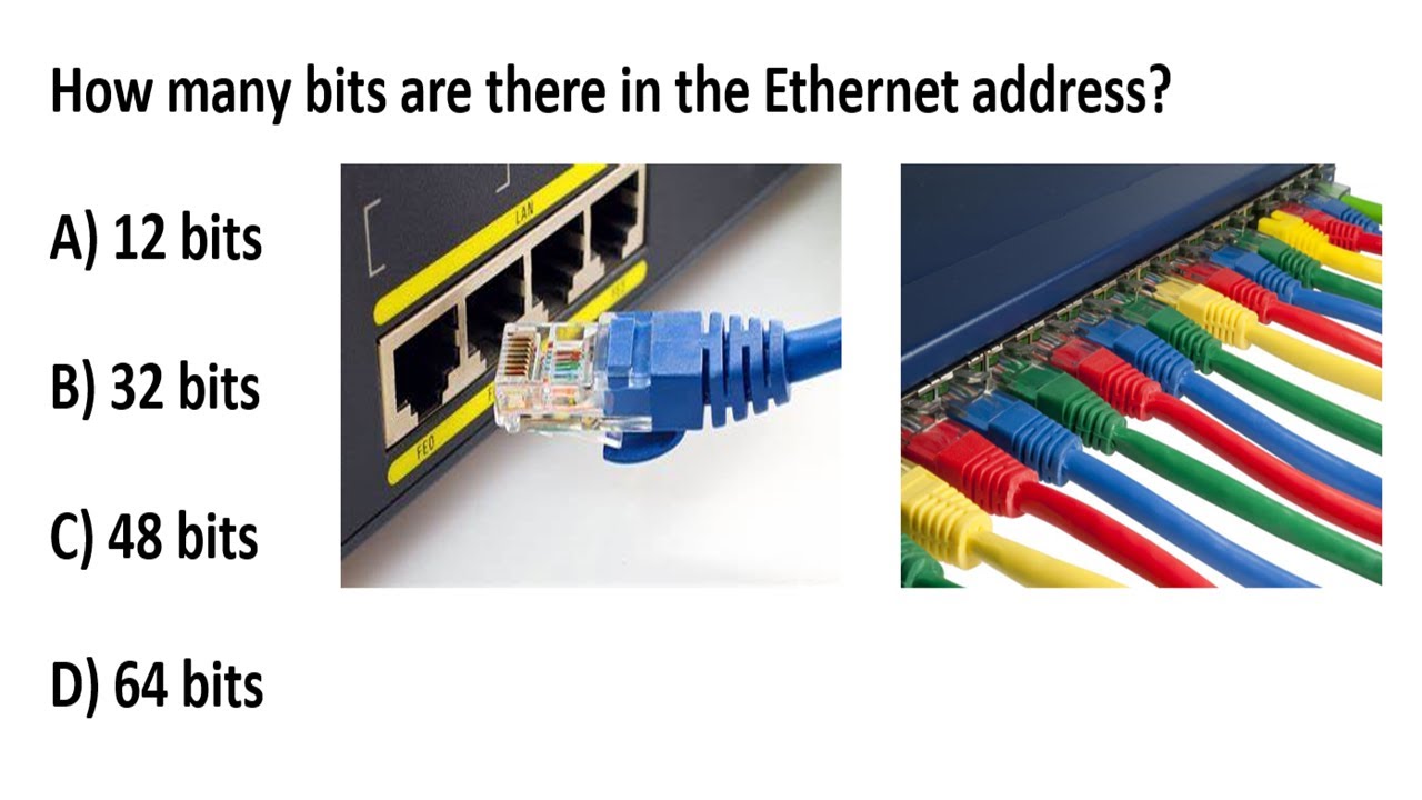 Ethernet Address Bits Explained | MCQ: MAC Address Structure & Purpose
