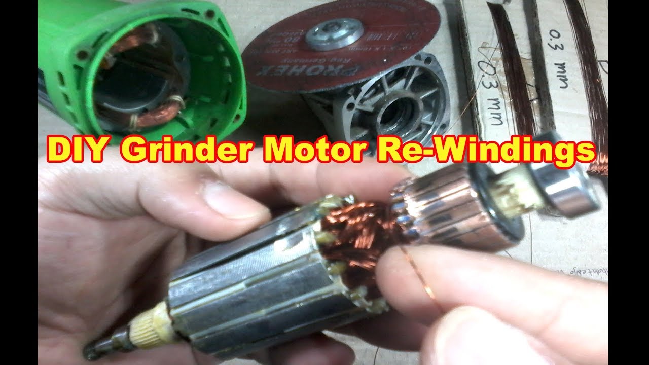 Cara Gulung Spul ANGKER GRINDA / Lilitan Dinamo Grinda - DIY Grinder Motor Re-Windings
