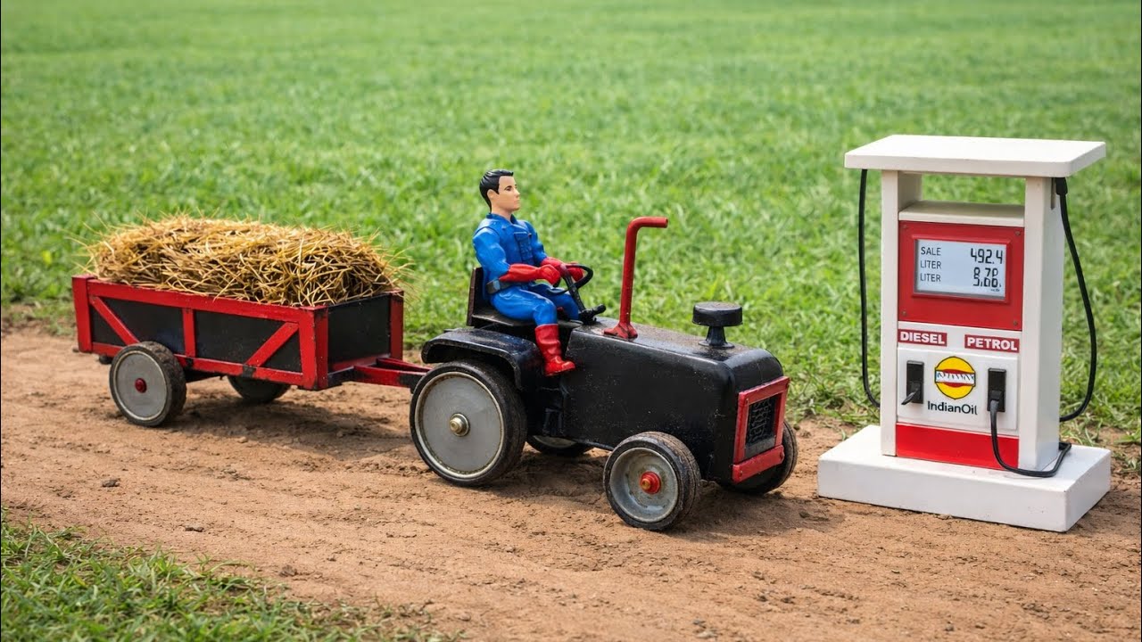 Mini Tractor DIY | DIY Mini Tractor Working Model | Agriculture Science Project