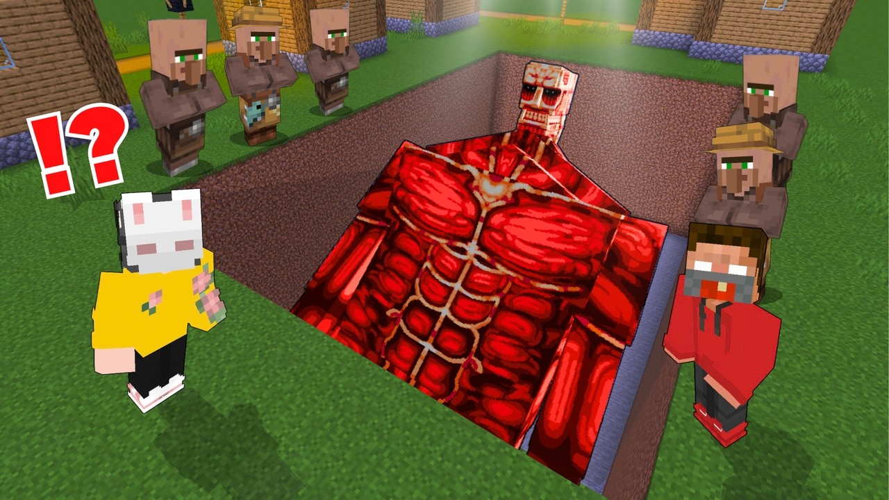 We Found A Scary Buried TITAN Body in Minecraft!