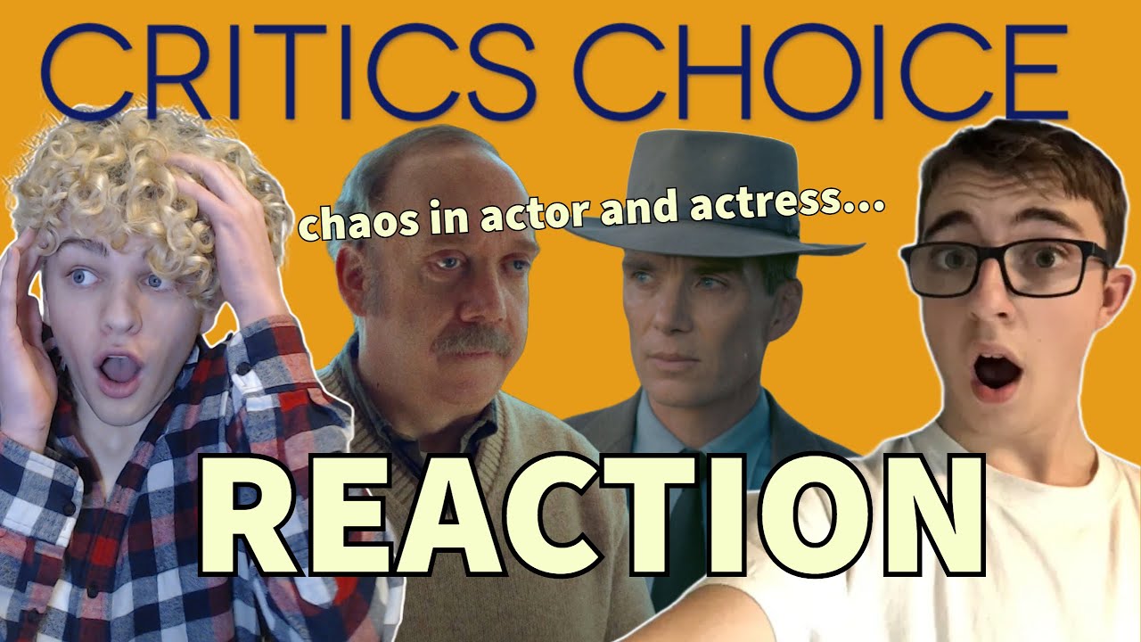 2024 CRITICS CHOICE AWARDS REACTION & BREAKDOWN (chaos in acting...)