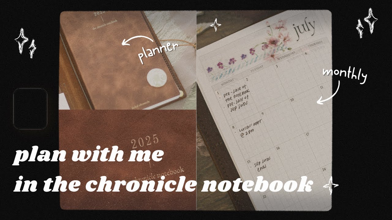 Plan With Me In The Chronicle Notebook | Faded Chronicle