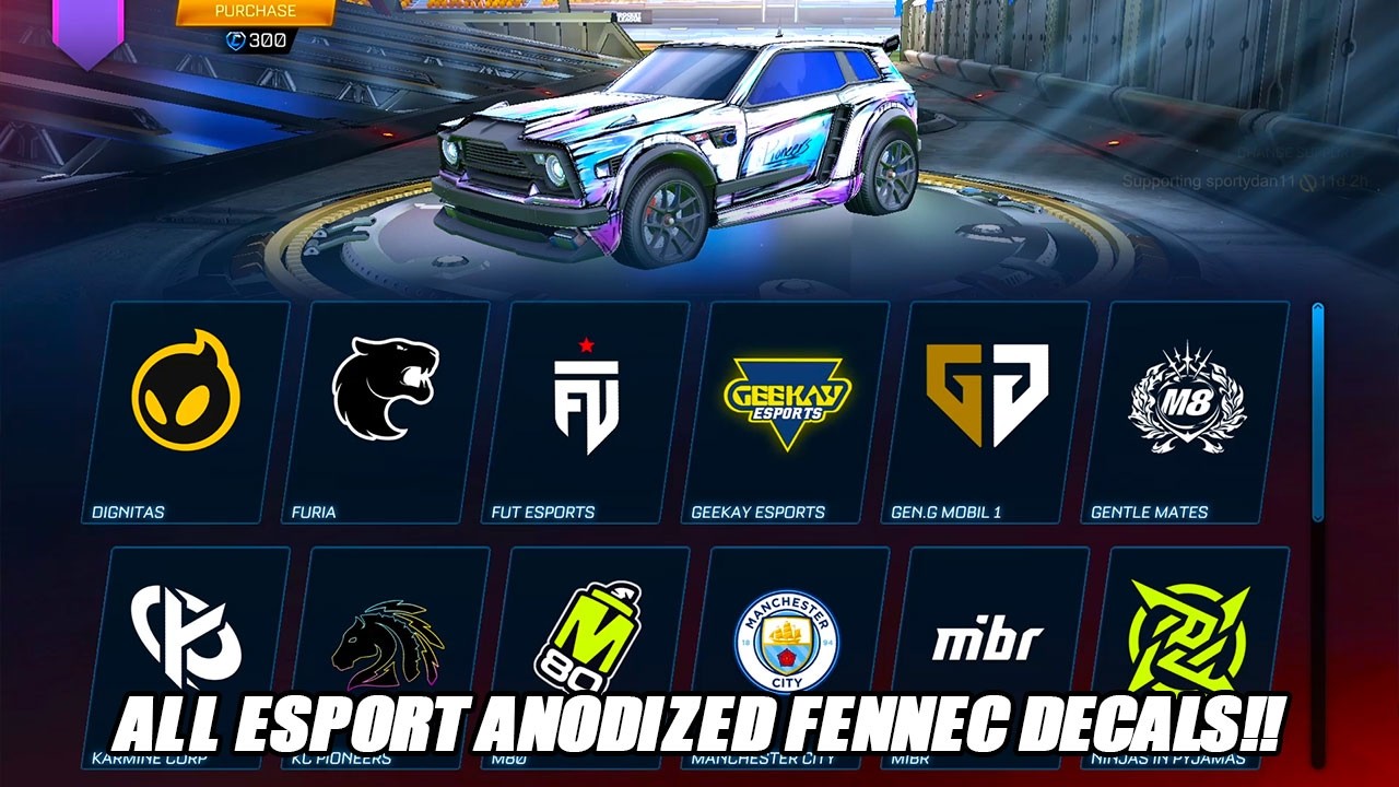 Обзор всех НОВЫХ анодированных киберспортивных декалей в магазине Rocket League!! &mdash; Обновление Ro...