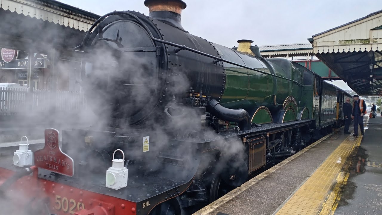 5029 Chairman's train double headed with 57311 arrival and departure at paignton