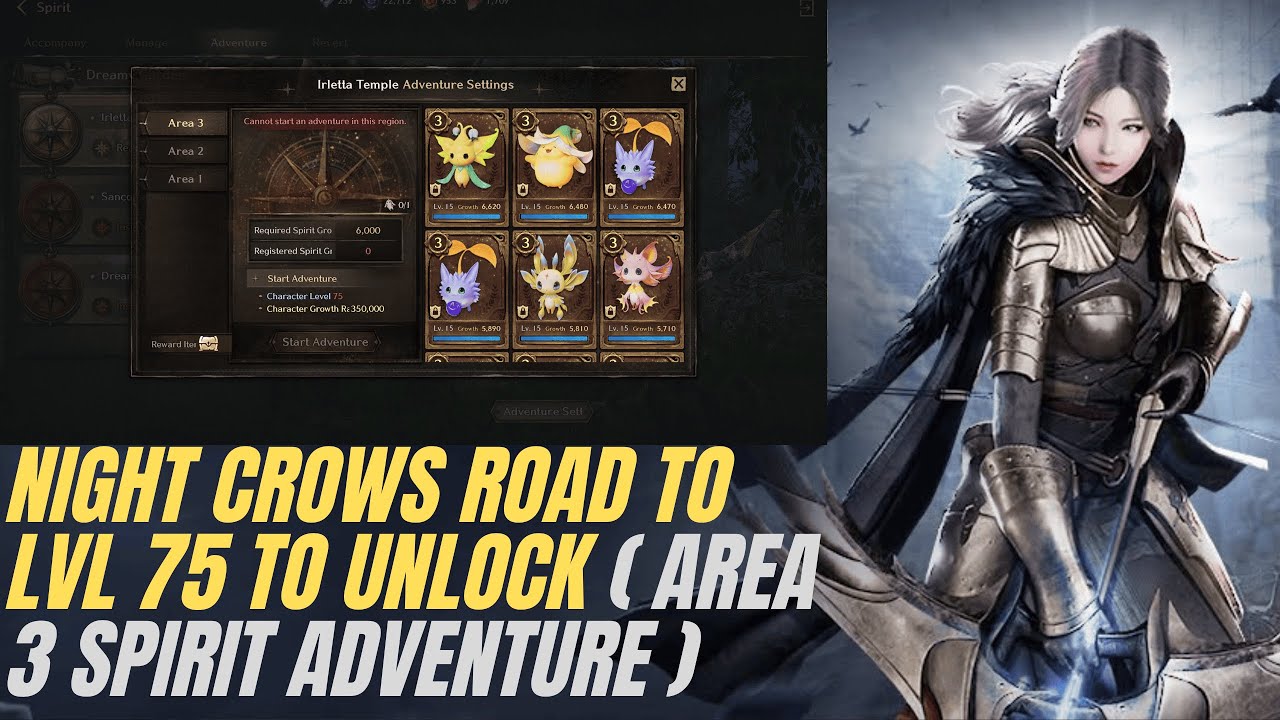 Night Crows Pushing To Lvl 75