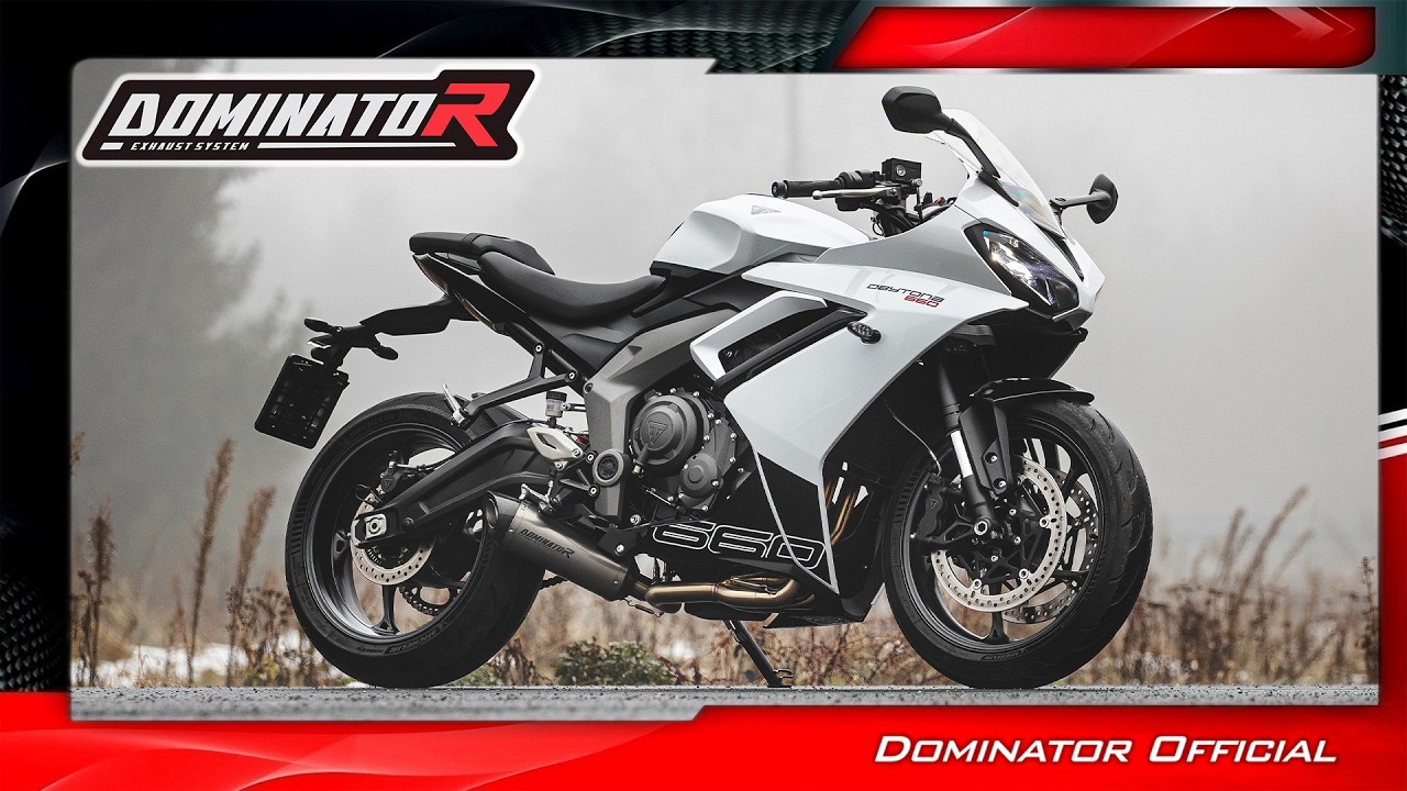 Triumph Daytona 660 2024 | Dominator Exhaust Sound | Dyno
