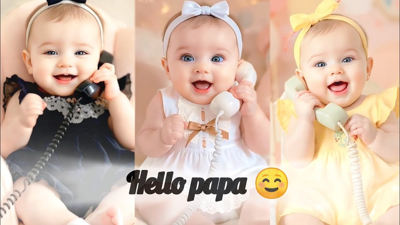 Funny Baby Saying Hello Papa 👶❤️ Cutest Talking Baby Moments | Funny Baby Family Reactions 🥰😂 2025