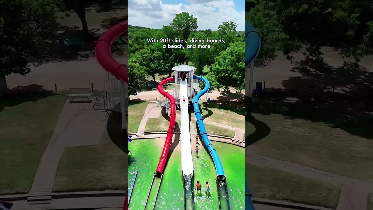 💦Ultimate Waterpark in Texas 💦 @burgers.lake in @visitfortworth is the perfect place to cool off