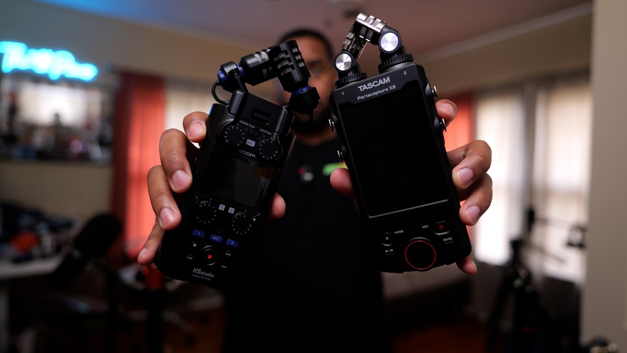 Zoom H5 Studio Vs. Tascam Portacapture X8 (Audio Samples - On Board Mics, NTG5, MKH50, & SM7B)