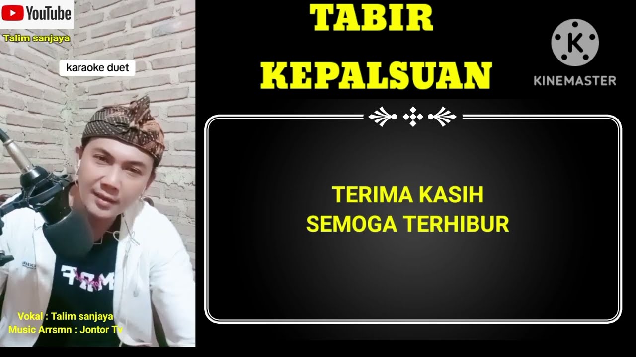 TABIR KEPALSUAN KARAOKE DUET DANGDUT | Nyanyi bareng Talim sanjaya
