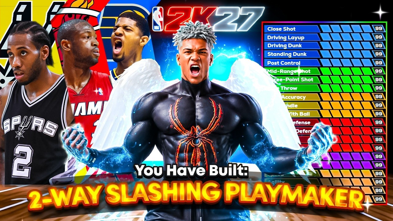 Этот двусторонний атакующий плеймейкер &mdash; настоящий прорыв в NBA2K27 &mdash; лёгкий форвард (Rebirth).
