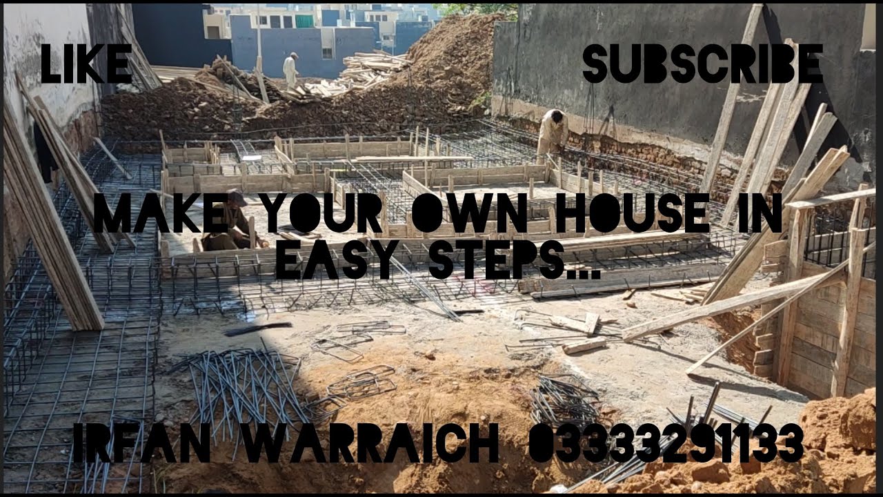 construction of house step by step process in bahria rwp different stages involved see by yourself