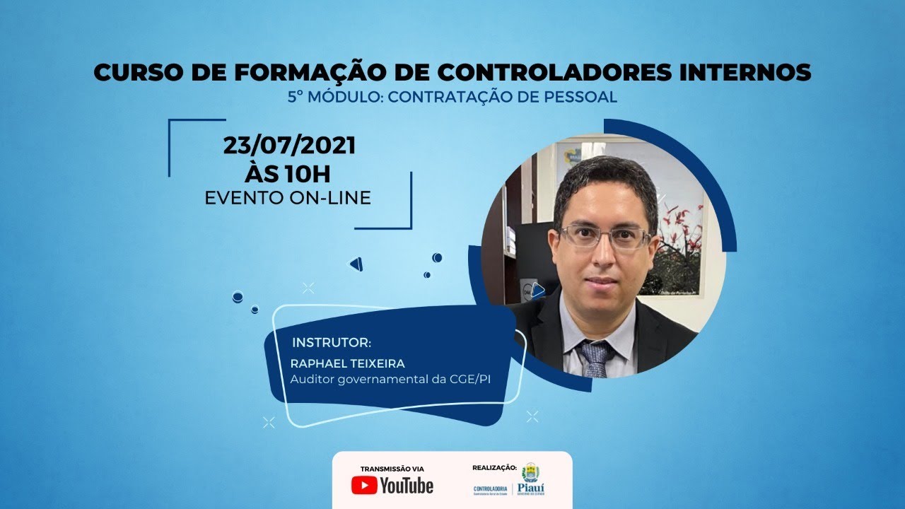 CONTRATAÇÕES E PAGAMENTOS DE PESSOAL - Formação de Controladores Internos CGE-Pi