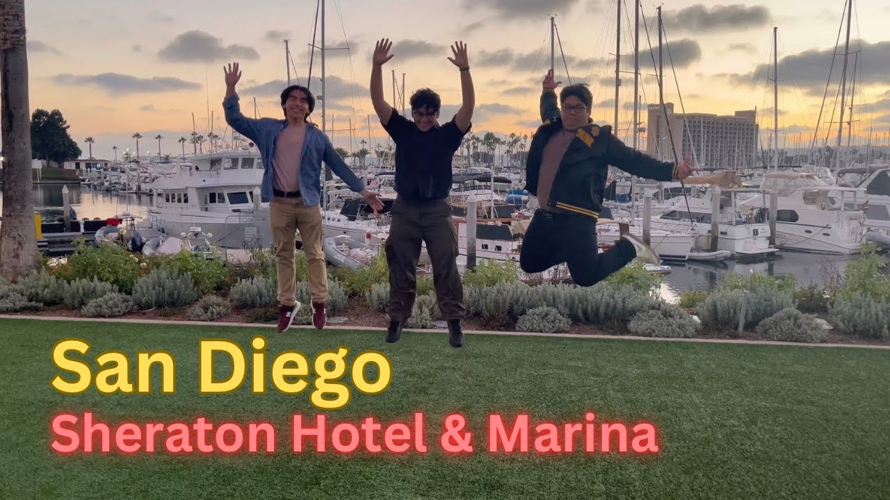 Awesome Sunset & Harbor Views at Sheraton San Diego Resort | Enjoy the Marina and Downtown Skyline