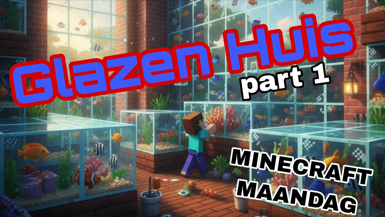 Teveel Vissen in 1 huis???? - part 1 | MINECRAFT MAANDAG