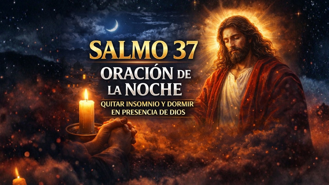 🕯️ SALMO 37 – Oración Poderosa de la Noche Para Quitar Insomnio y Dormir en Presencia de Dios 🙏🏼