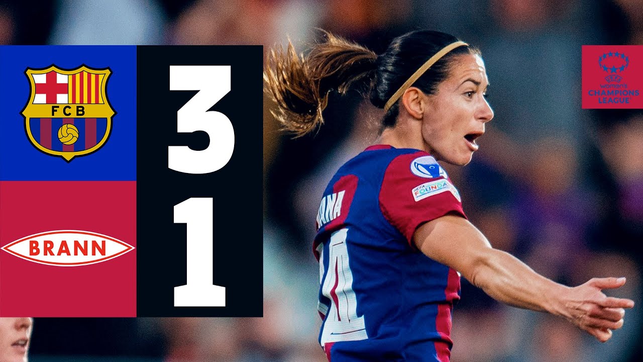 FC BARCELONA 3 vs 1 SK BRANN | UEFA WOMEN'S CHAMPIONS LEAGUE 🔵🔴