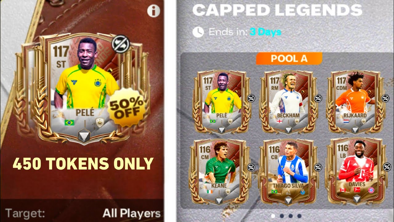 FREE 117 OVR PELE FOR 450 PHASE TOKENS!! OFFICIAL WEEK 3 CAPPED LEGENDS DRAFT FC MOBILE 26!