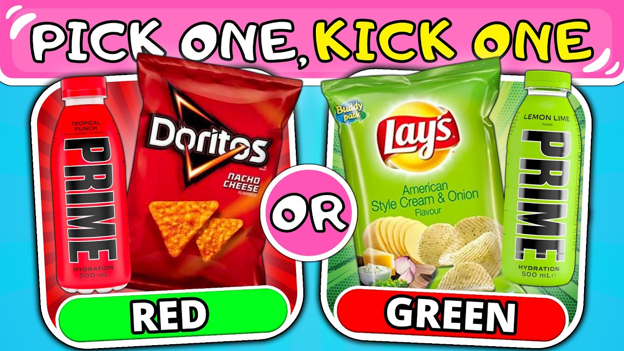 Pick One, Kick One - RED vs GREEN! 🍓🍏