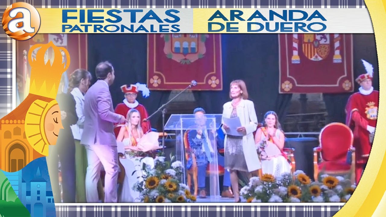 PREGÓN e IMPOSICIÓN DE BANDAS a reinas y damas en directo | FIESTAS DE ARANDA 12 09 2024