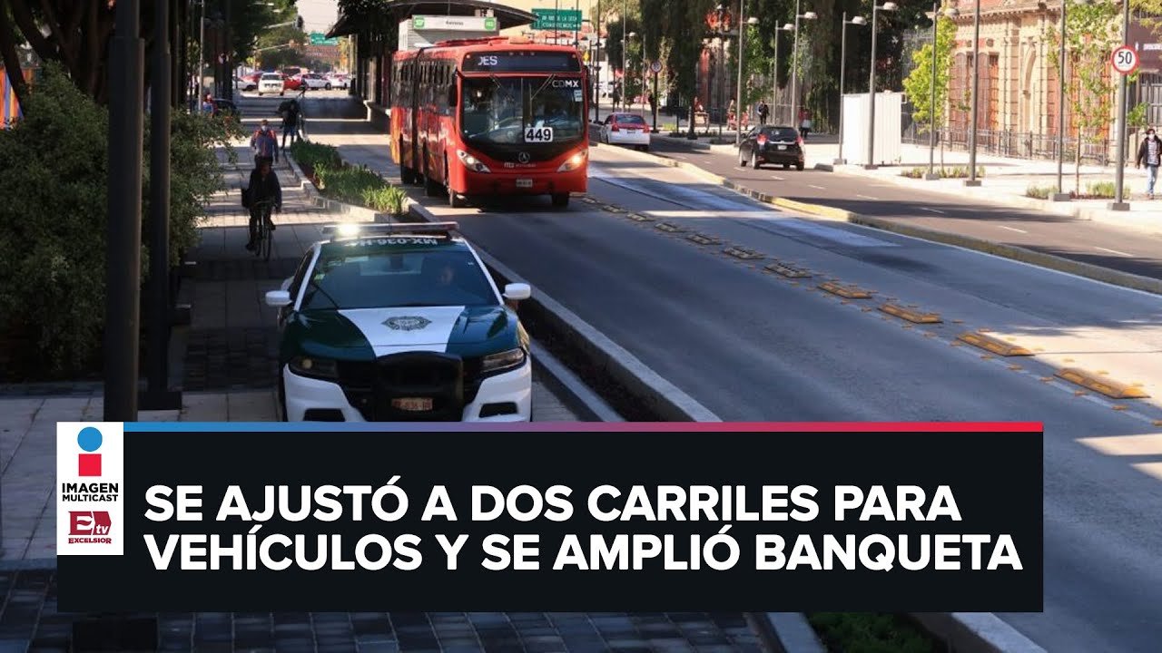 As&iacute; qued&oacute; la avenida Balderas tras concluir obras de rehabilitaci&oacute;n