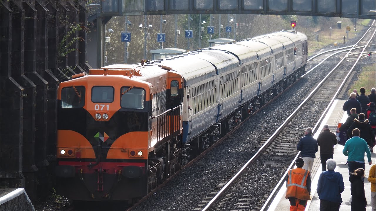 Irish Rails 071 Class GM Locos 071 and 081 on the RPSI’s East to West Diesel Railtour 2/4/22
