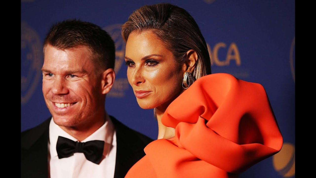 Aussie players and partners on the Blue Carpet