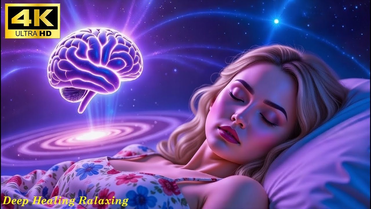 432Hz Alpha Waves Sleep Healing | Deep Brain Massage & Memory Restoration