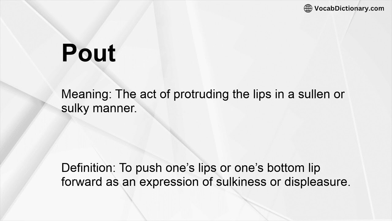 Pout Meaning