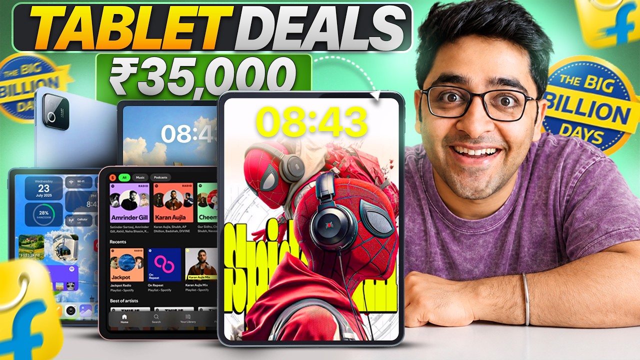 Best Tablets Under ₹35,000 &ndash; Top Picks for Big Billion Days 2026