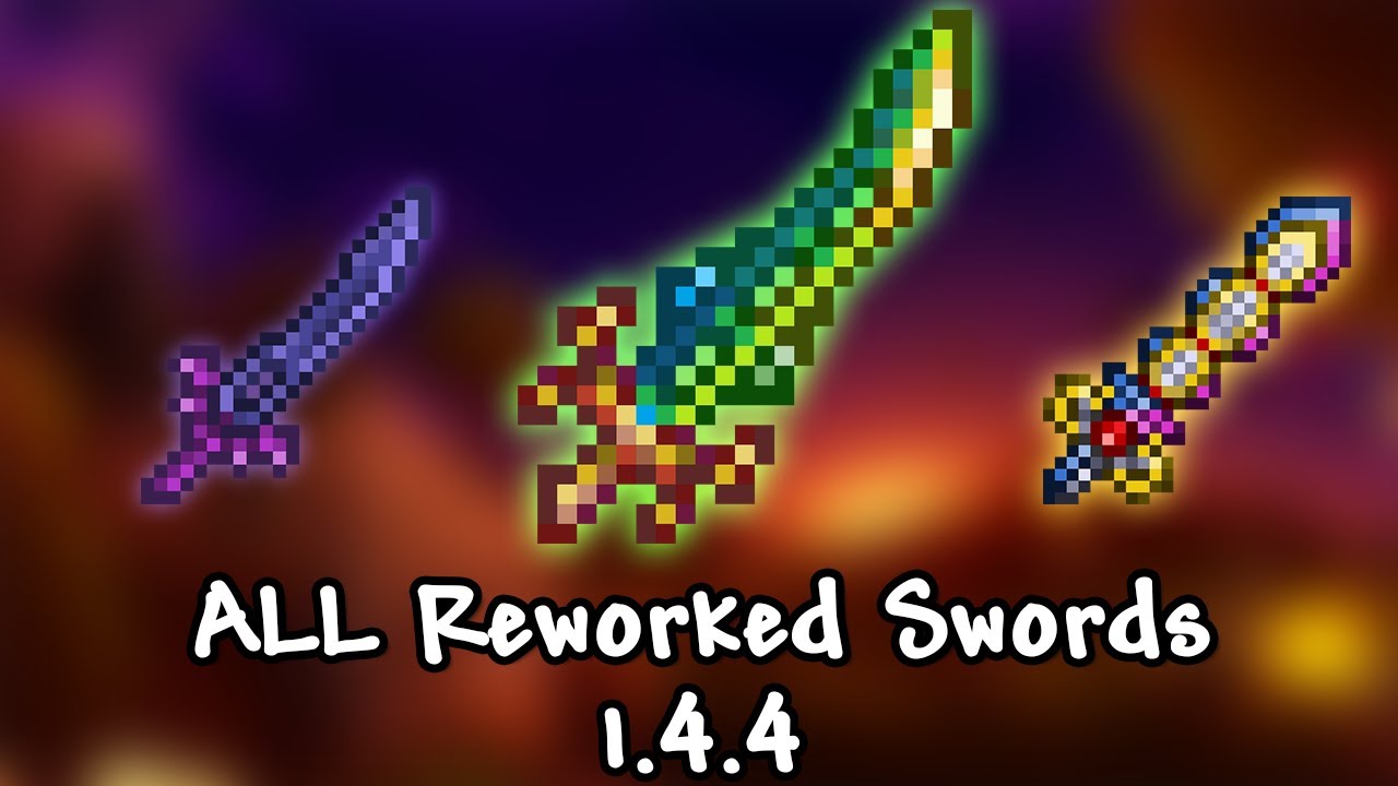 ALL Reworked Swords in Terraria 1.4.4 (Labor of Love Update)