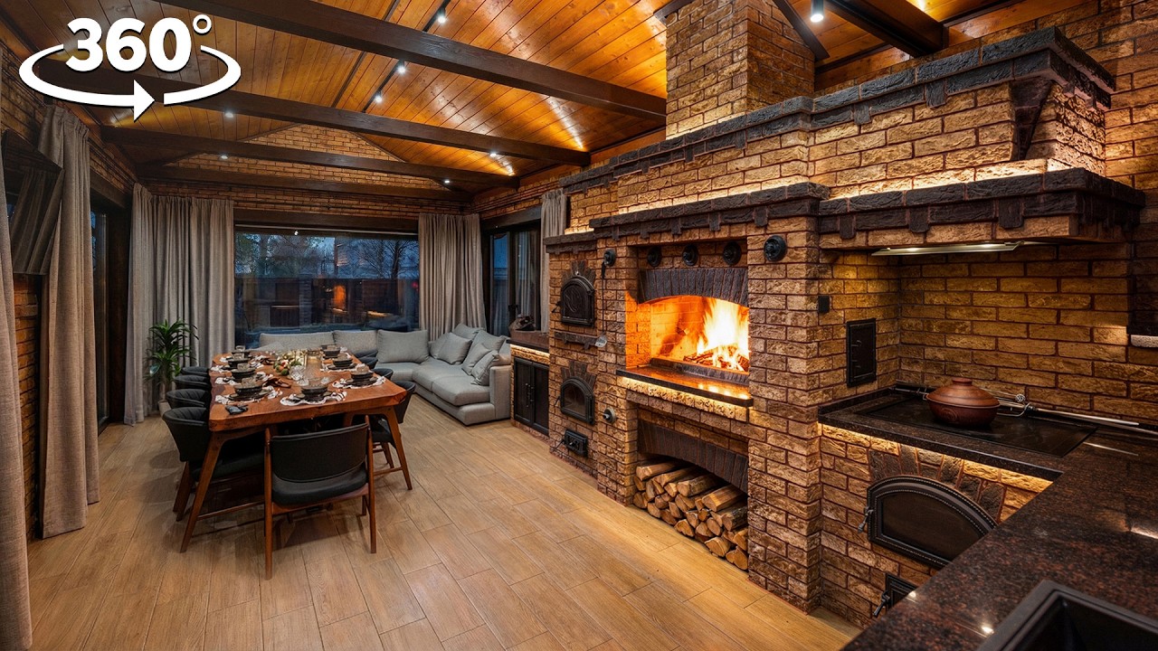 Обзор отдельно стоящей беседки, с барбекю комплексом Моспечь | Формат 360°