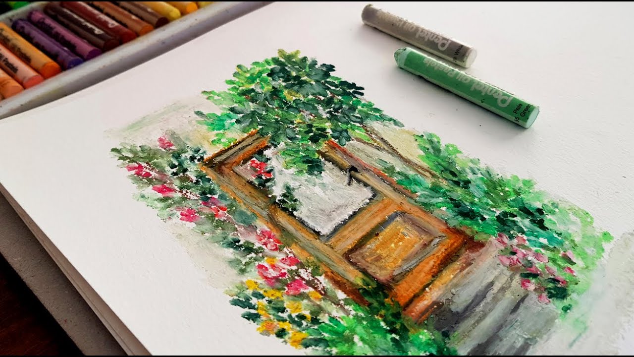 PINTA e FALA | PINTANDO com GIZ PASTEL oleoso da PENTEL