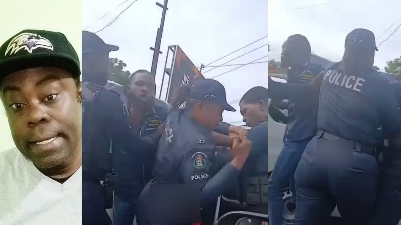 Man vs some police, Man call tufton tuff tough n said bus demma store dead inna