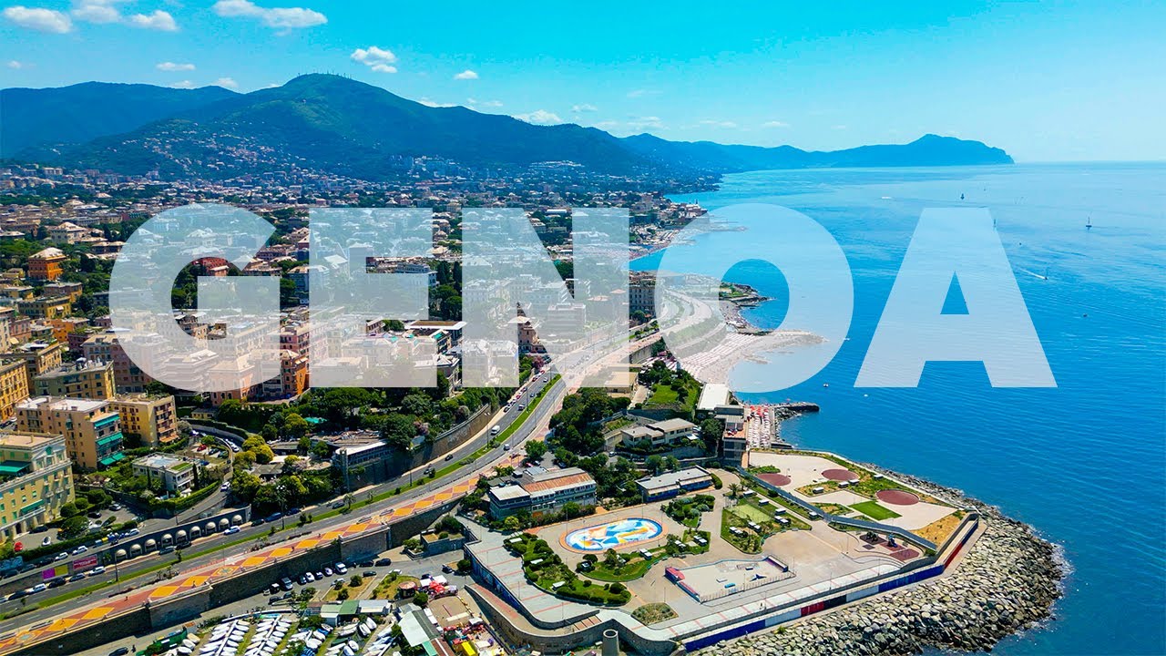 Aerial View of Genoa, Italy by Drone in 4K UltraHD 🇮🇹