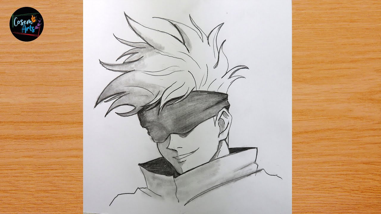 How to draw gojo satoru for beginners || Anime Drawing