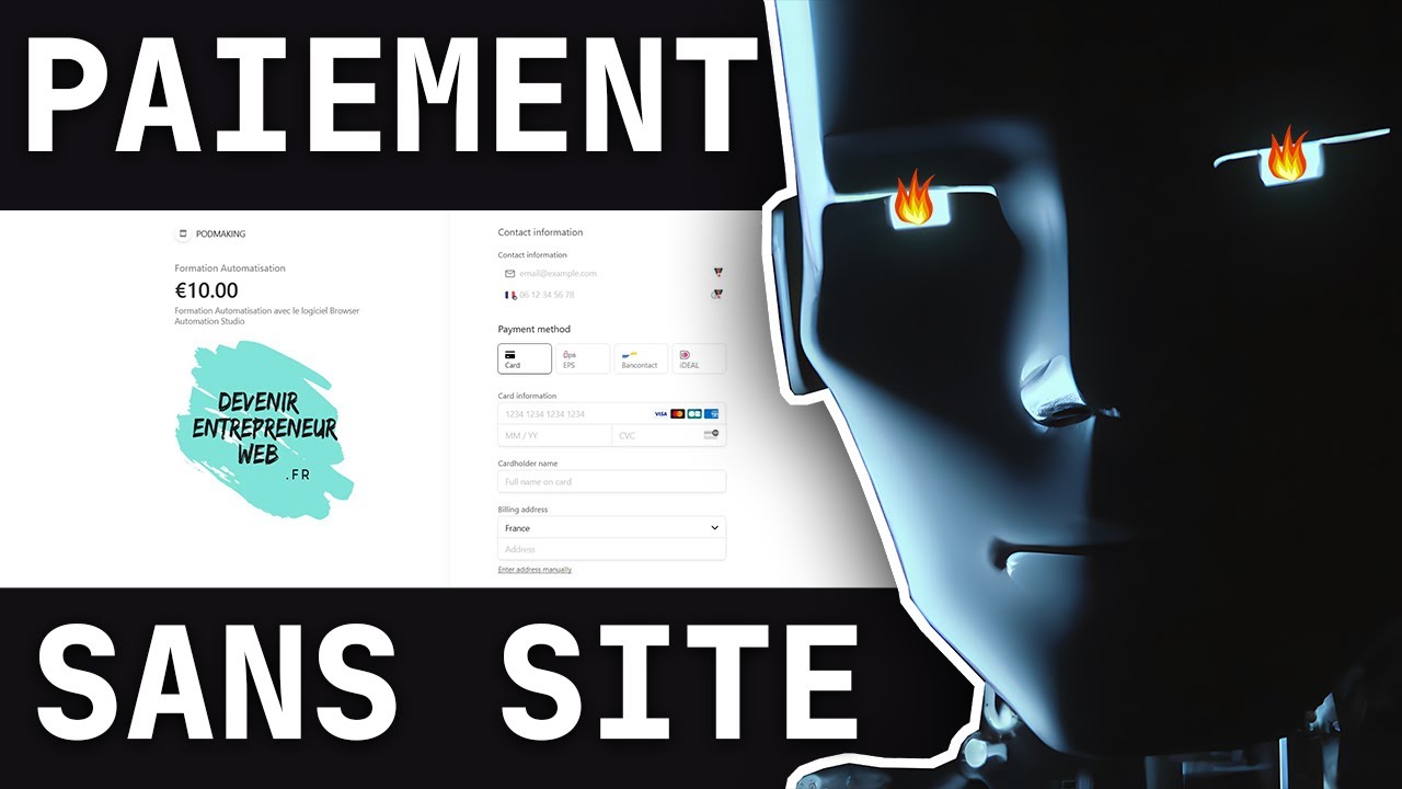 Cr&eacute;er une page de paiement en ligne sans site web - Stripe Payment links