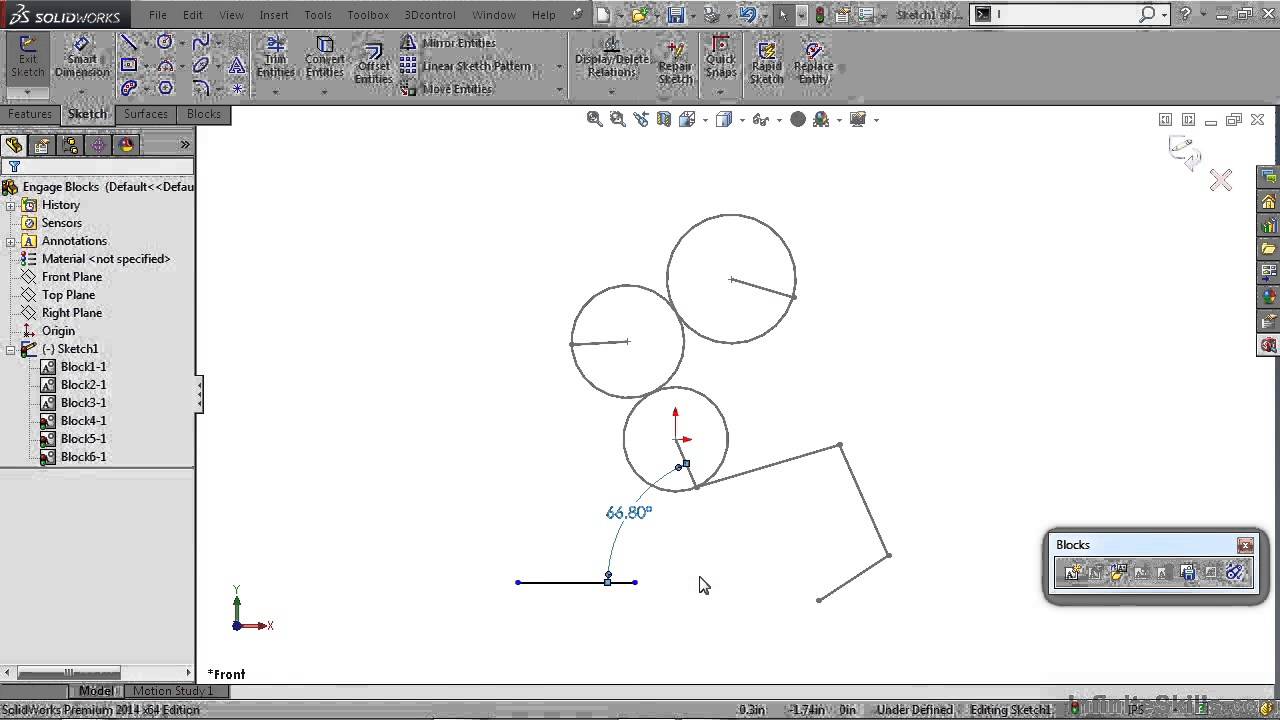 SolidWorks - Kinematics Tutorial | Friction - Engage Blocks