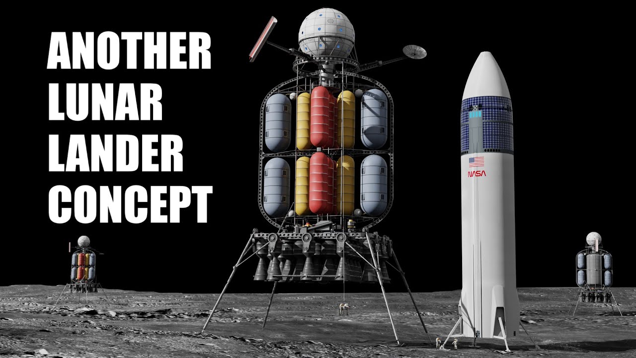 Von Braun's  Lunar Lander Moon Landing