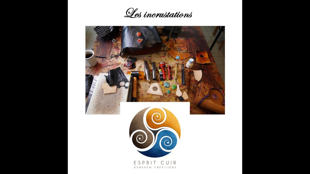 Incrustation de pierre ou de cuir exotique