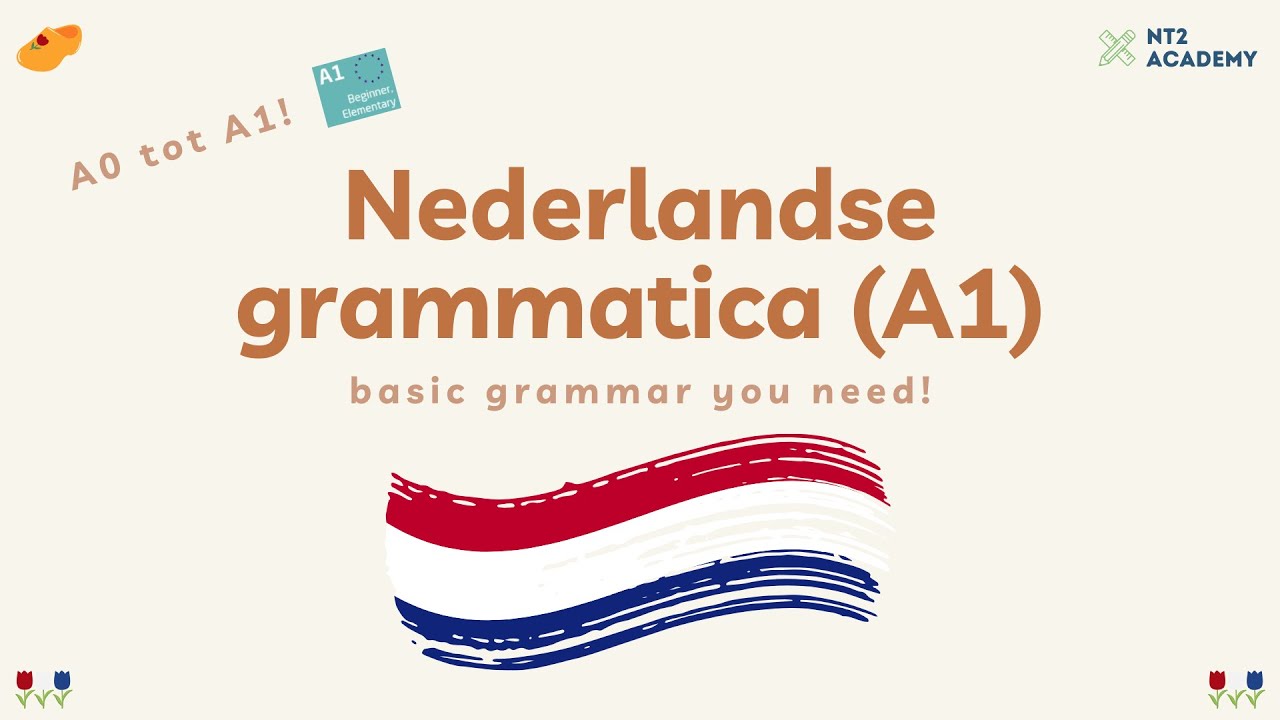 Essential Dutch GRAMMAR in 14 minutes! A0 | A1 #learndutch #nt2 #grammarlessons #crashcourse