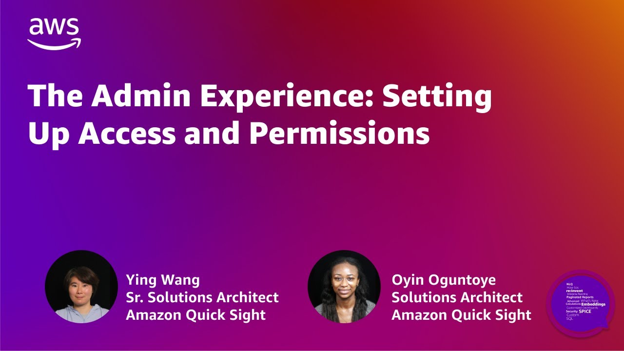 The Admin Experience: Setting Up Access and Permissions | Amazon Quick Suite Learning Series