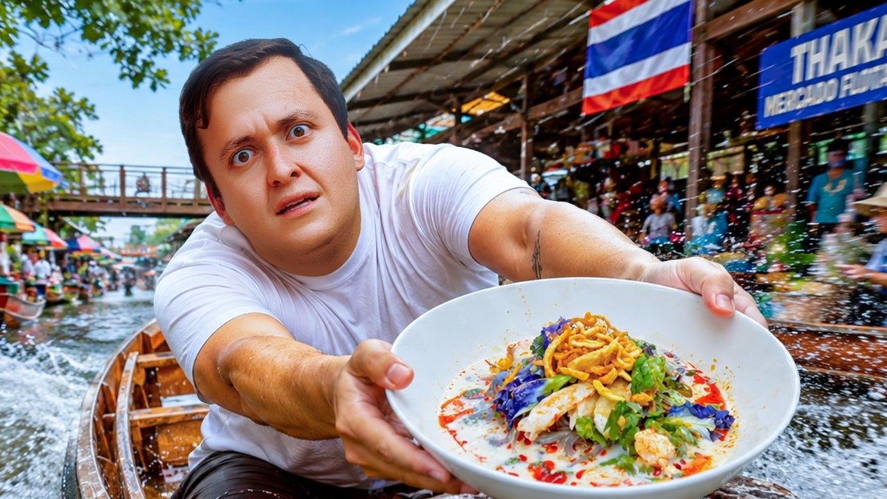 Mercados en Tailandia Y su comida 🍜🇹🇭 comiendo en los mercados de Tailandia!