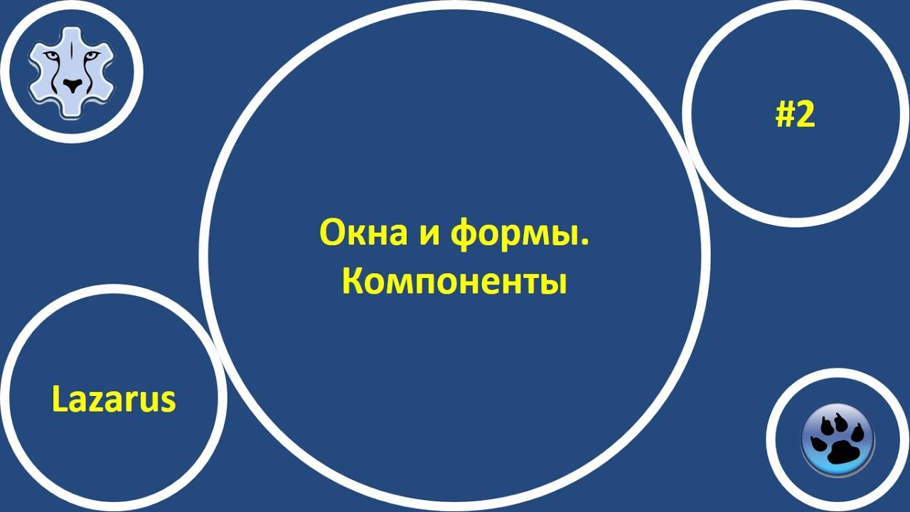 Окна и формы. Компоненты (Windows and forms. Components) IDE Lazarus