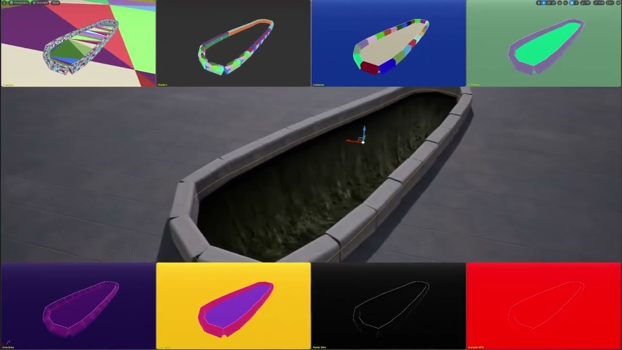 UE 5, Fake Procedural Hole using Nanite and POM