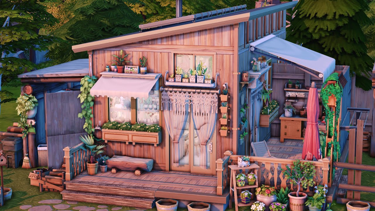 The Sims 4  -  Little Garden House 💚 Speed Build