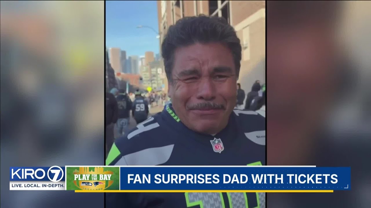 Seahawks fan repays dad’s ‘sacrifices’ with surprise NFC Championship tickets in viral video